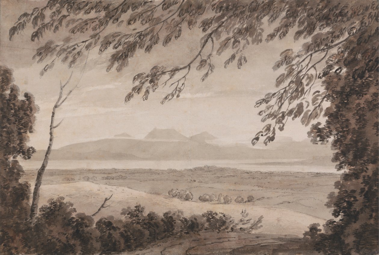 Genfersjøen fra kantonen Bern av John Robert Cozens