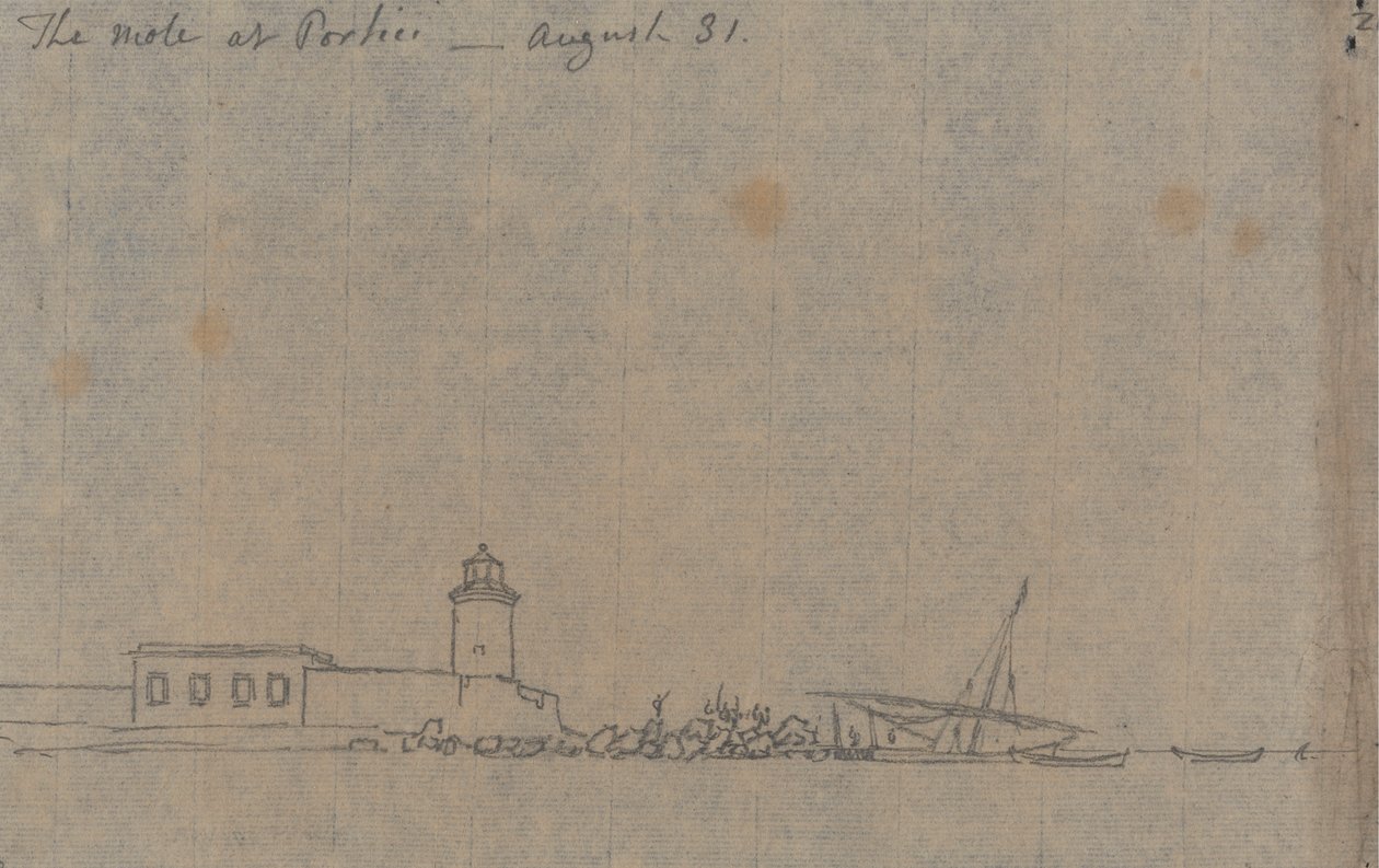 Muldvarpen på Portici, 31. august av John Robert Cozens