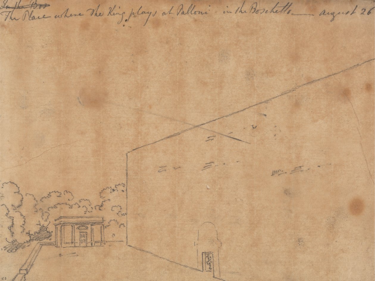 Stedet der kongen spiller på Palloni av John Robert Cozens