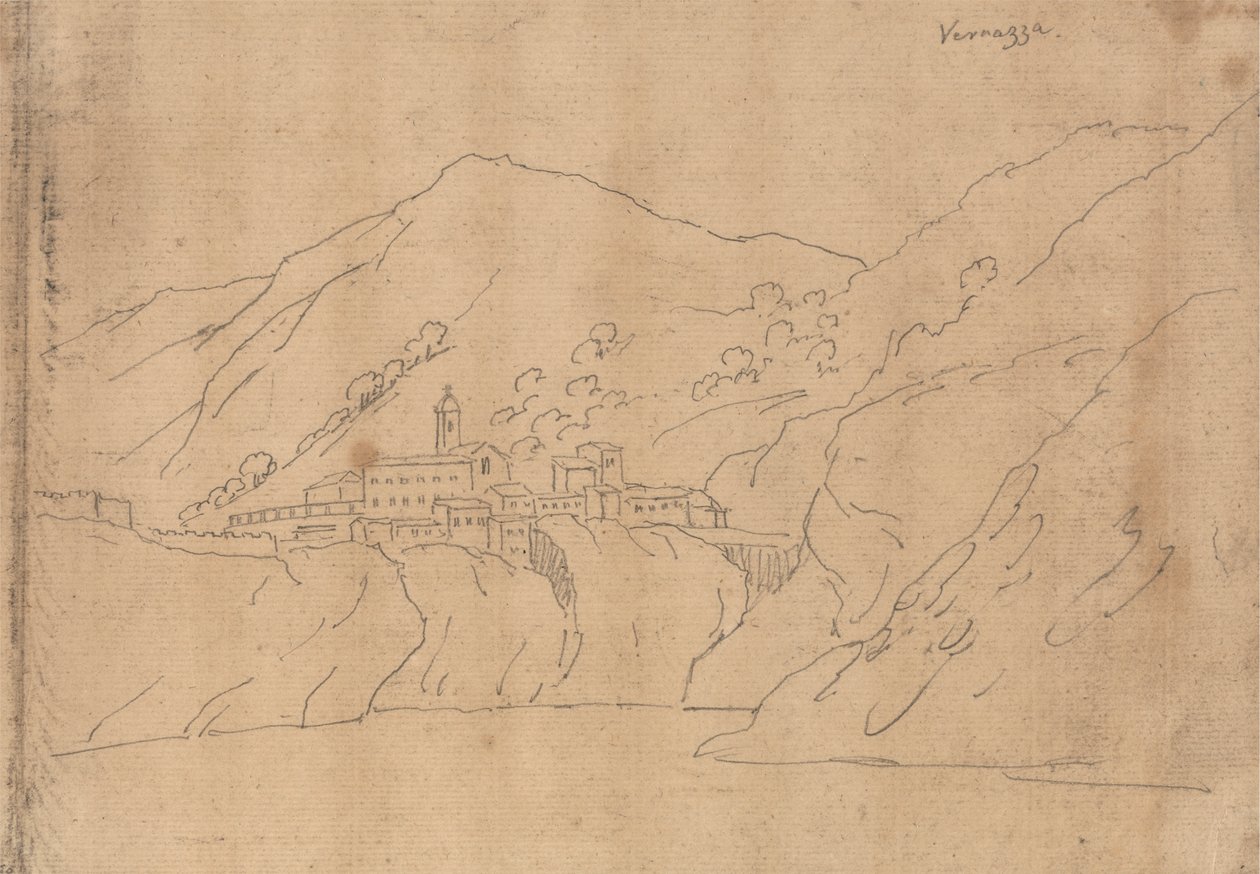 Vernazza av John Robert Cozens