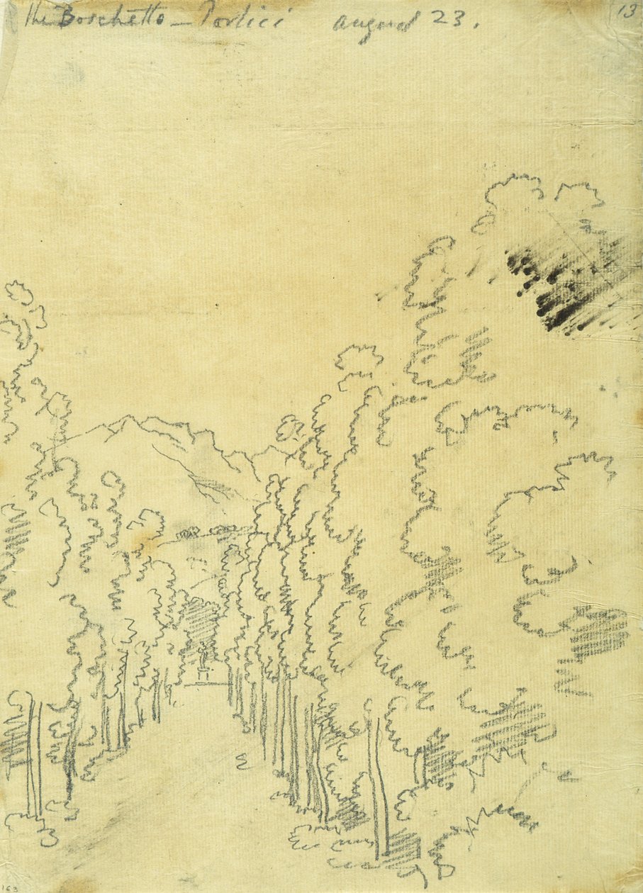 Woodland, fra et album med sporing av John Robert Cozens