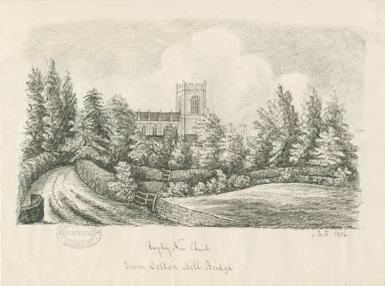 Rugeley kirke av John Robert Fernyhough