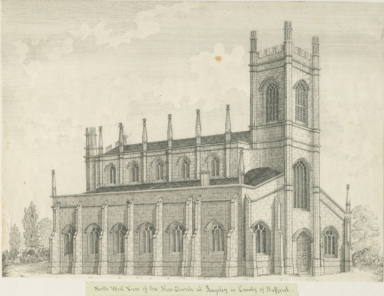 Rugeley kirke av John Robert Fernyhough