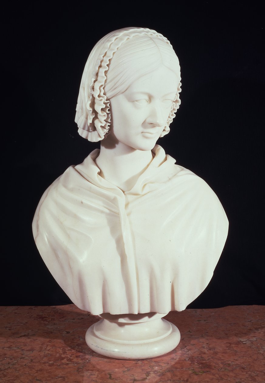 Byste av Florence Nightingale (1820-1910) av John Robert Steell