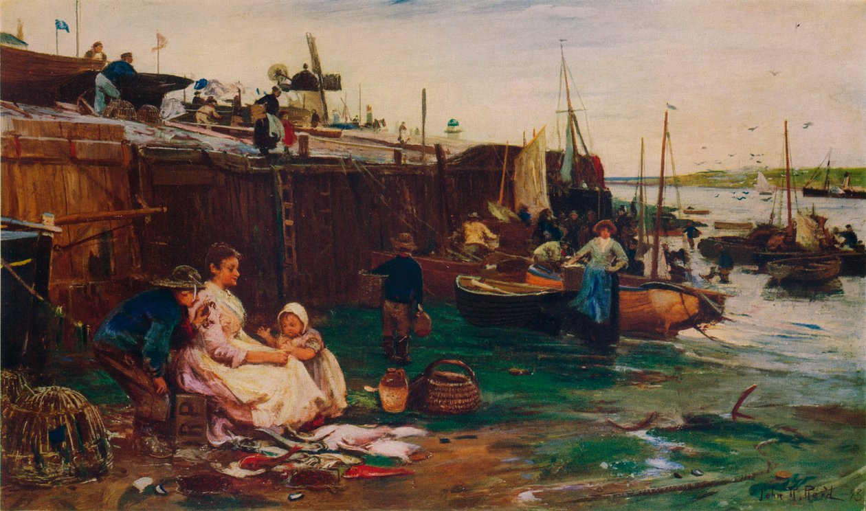 Fiskere ved St. Ives, 1893 av John Robertson Reid