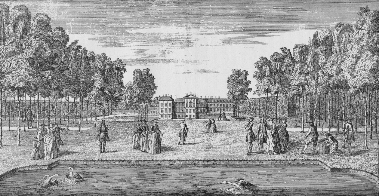 Kensington Palace i Georgian Times, c1750 1911 av John Rocque
