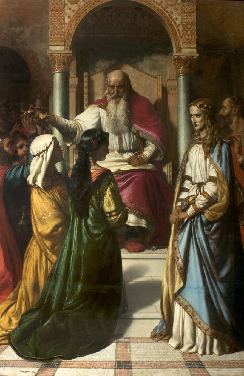 Lear og Cordelia, 1876 av John Rogers Herbert