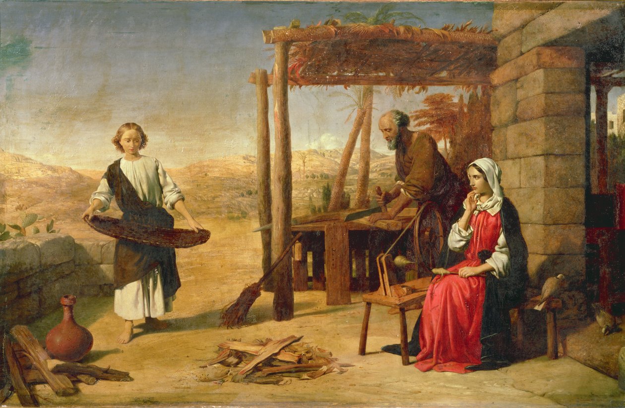 Vår Frelser underlagt sine foreldre i Nasaret, 1860 av John Rogers Herbert
