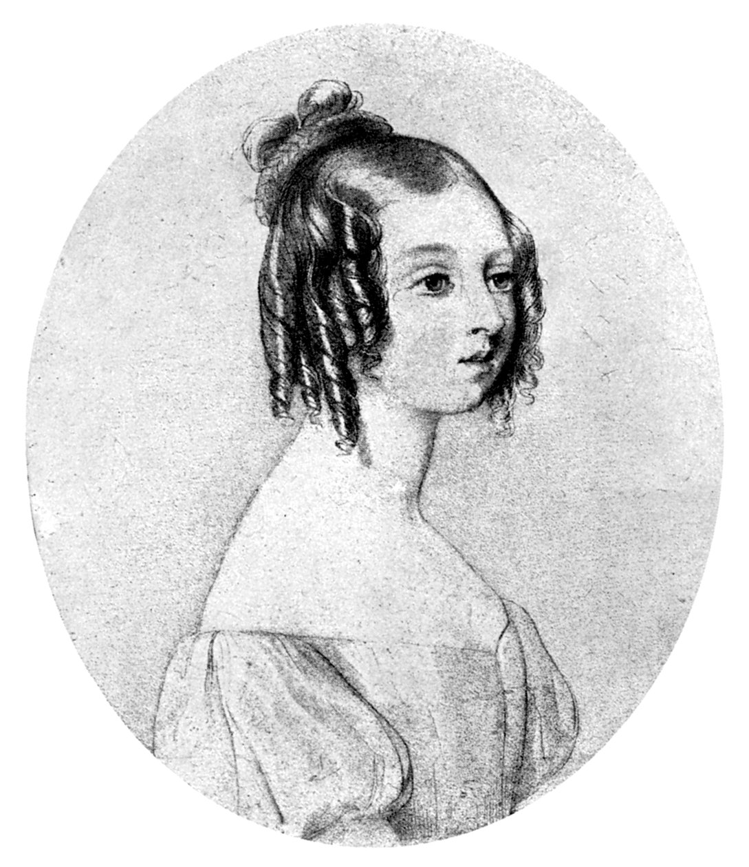 Prinsesse Victoria i en alder av femten, c1834. av John Rogers Herbert