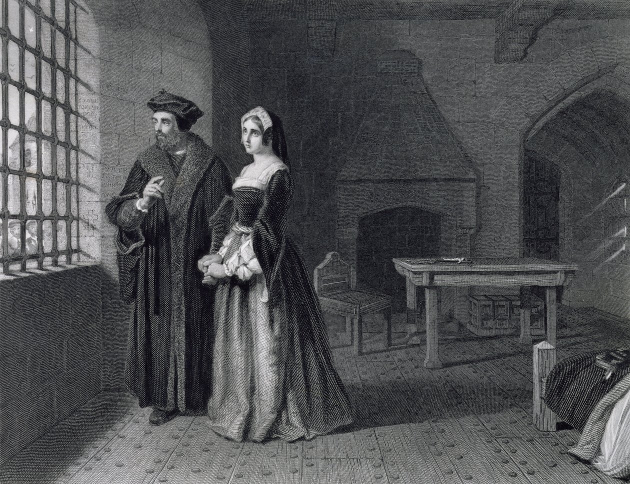 Sir Thomas More (1478-1535) gravert av Outrim av John Rogers Herbert