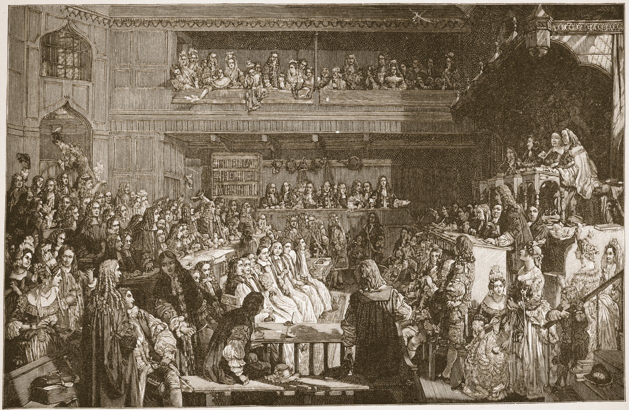 Frifinnelsen av de syv biskopene, 1688, illustrasjon fra 