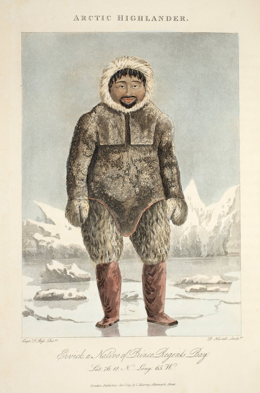 Arctic Highlander, Ervick, a Native of Prince Regents Bay, illustrasjon fra 