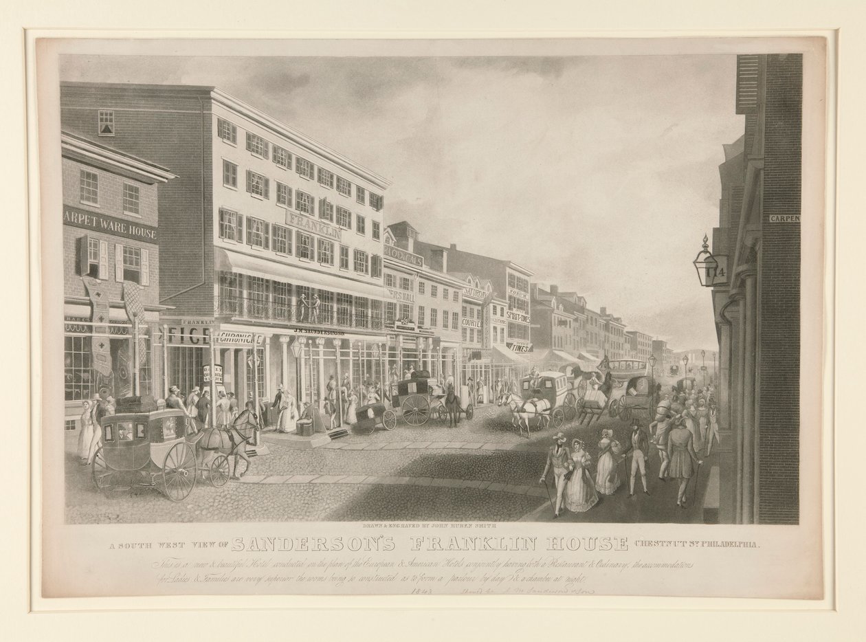 En sørvestlig utsikt over Sanderson av John Rubens Smith