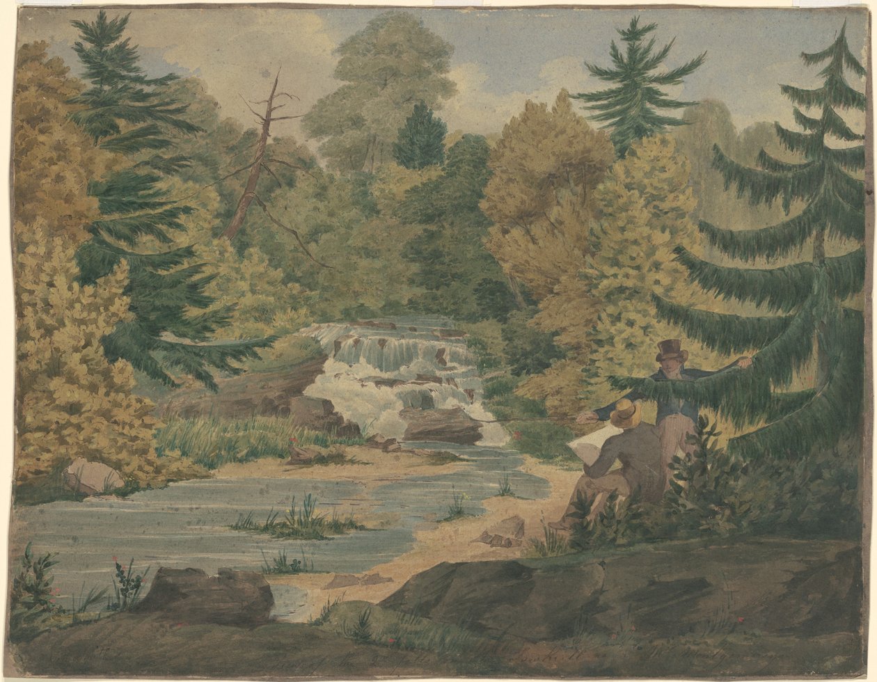Utsikt over Second Falls på Sawkill River av John Rubens Smith