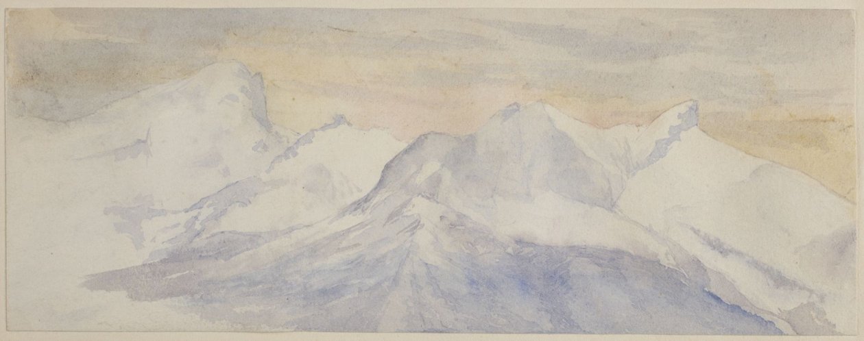 Snødekte Alper av John Ruskin
