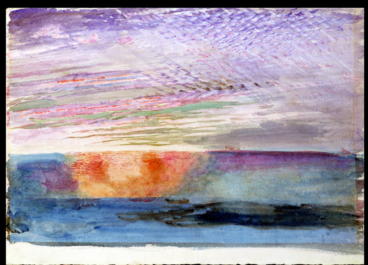 Solnedgang ved Herne Hill gjennom Smoke of London, 1876 av John Ruskin