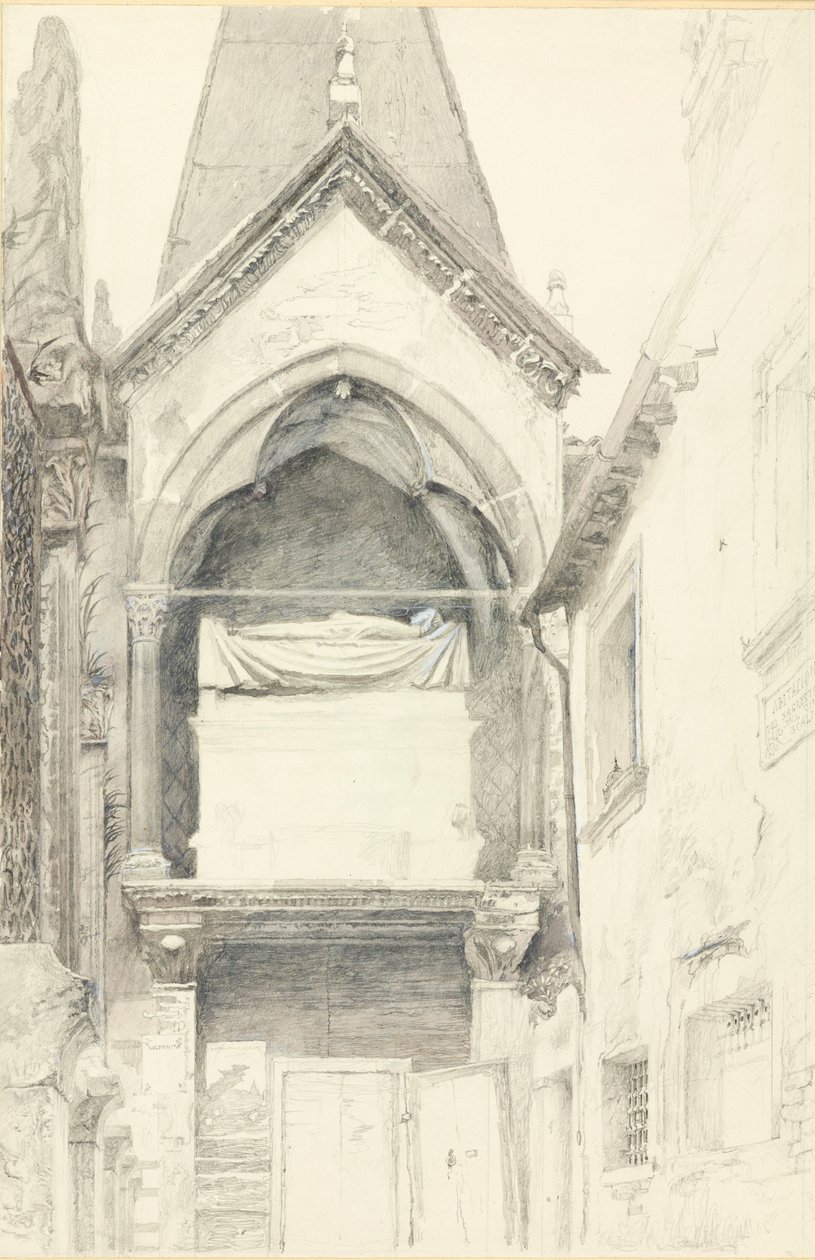 Graven til Cangrande I della Scala, Verona, 28. mai - 29. juni 1869. av John Ruskin