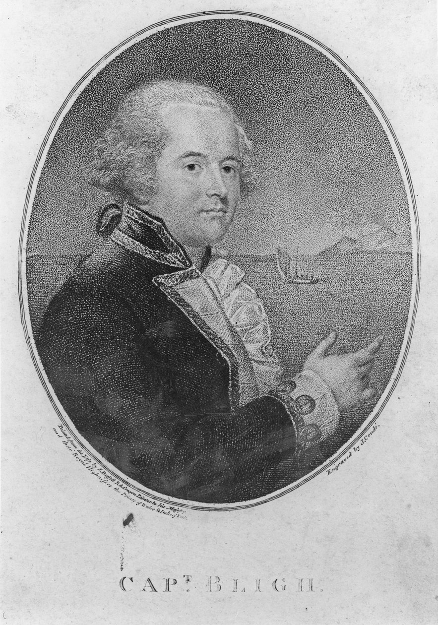 Kaptein William Bligh, gravert av John Conde (gravering) av John Russell