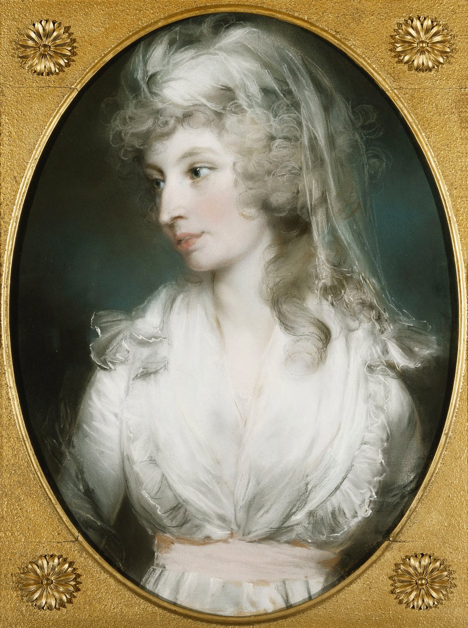 Portrett av Mary Wood, 1794 av John Russell