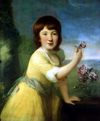 Portrett av frøken Augusta Hirst av John Russell