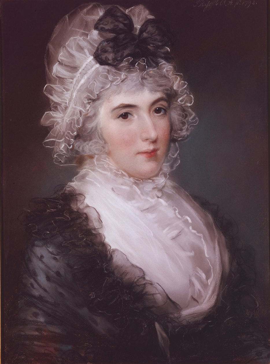 Portrett av fru Janet Grizel, 1794 av John Russell