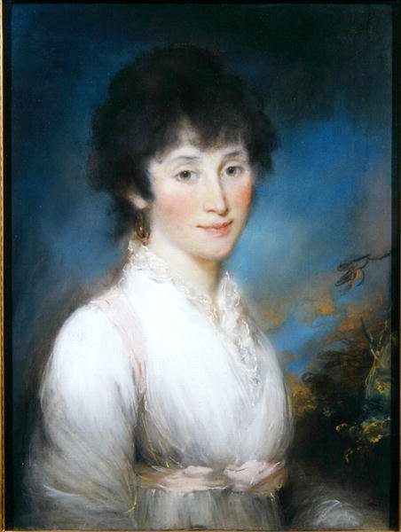 Rebekha Gines (fru Langdon) (pastell) av John Russell
