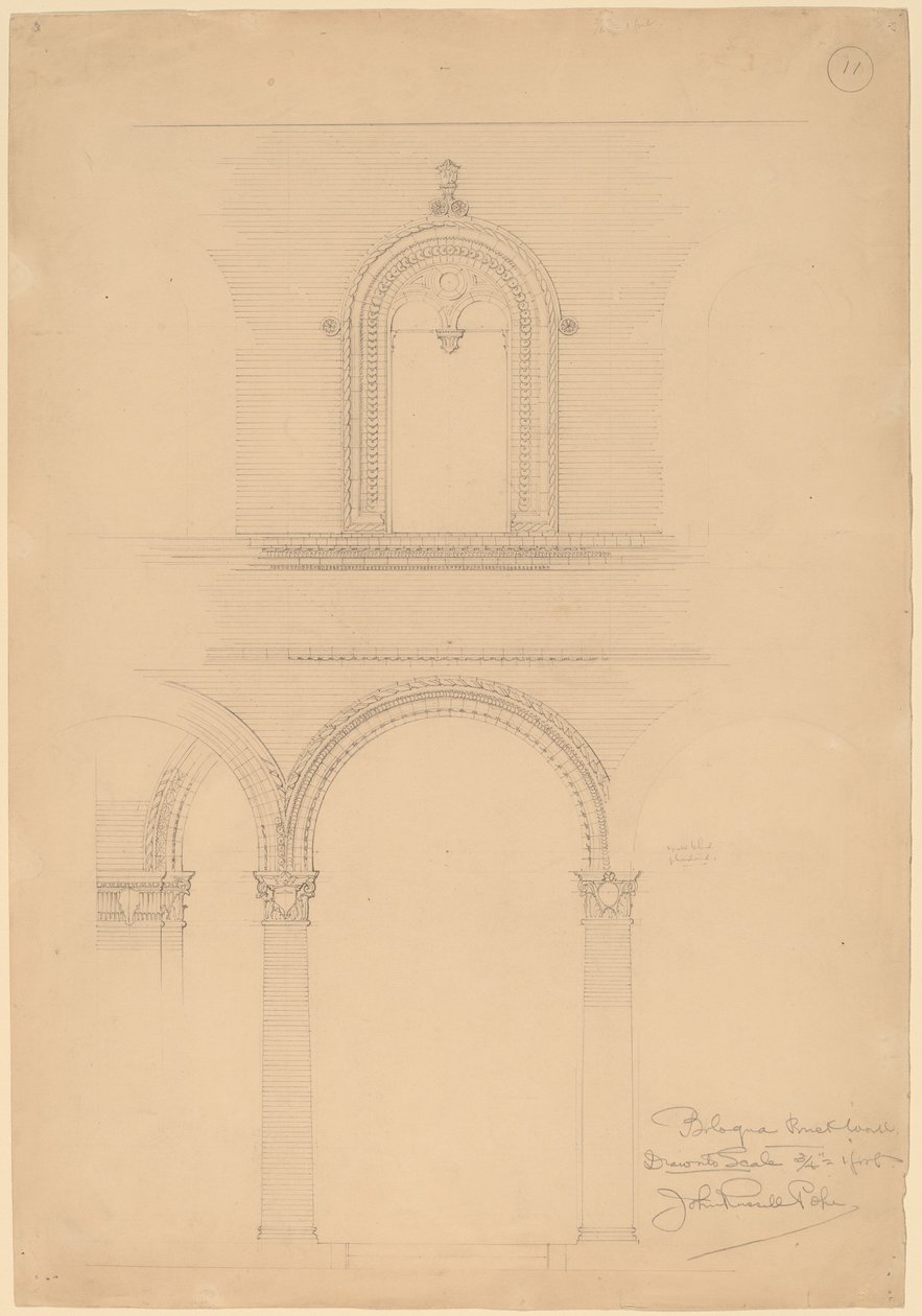 Bologna murvegg av John Russell Pope