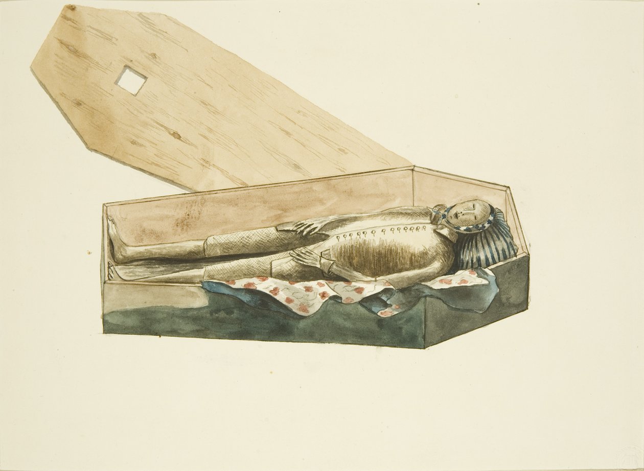 Mr Yeomans ved sin disinternering av John S. Miller
