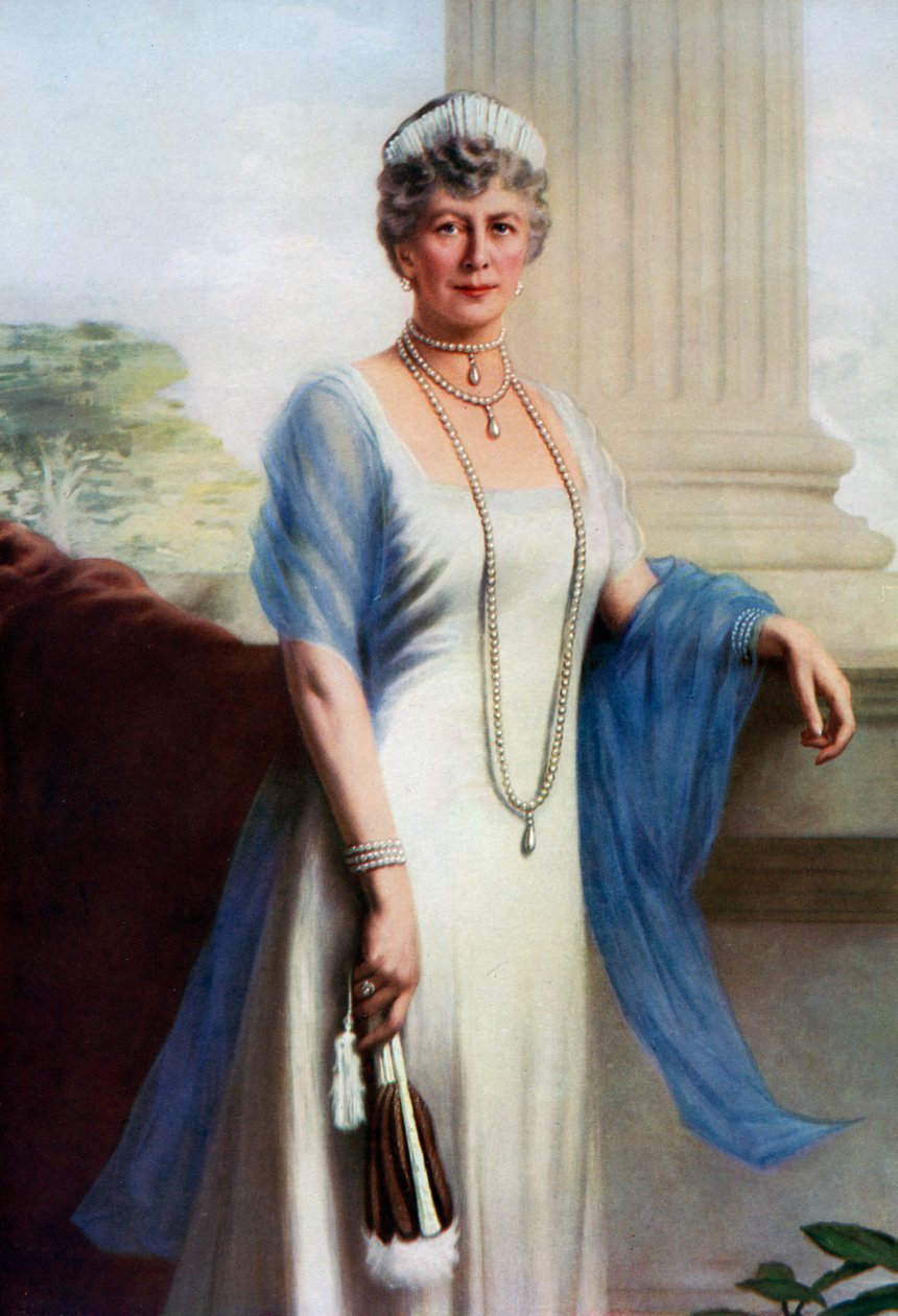 Mary of Teck, dronningkonsort av George V av Storbritannia, 1937 av John Saint Helier Lander