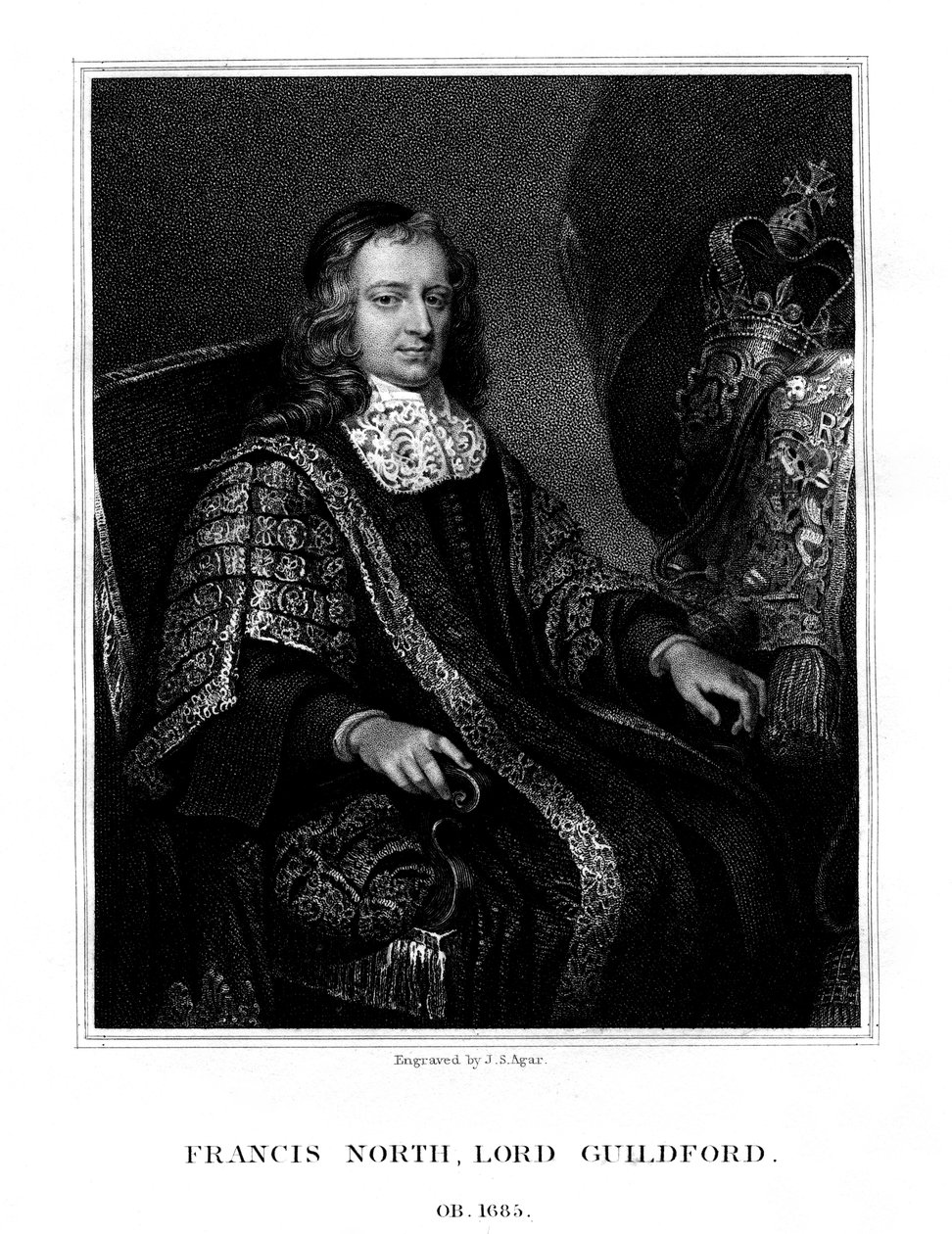Francis North, 1. baron Guilford, 1823. av John Samuel Agar