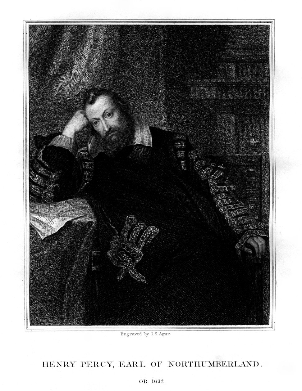 Henry Percy, 9. jarl av Northumberland, 1824. av John Samuel Agar