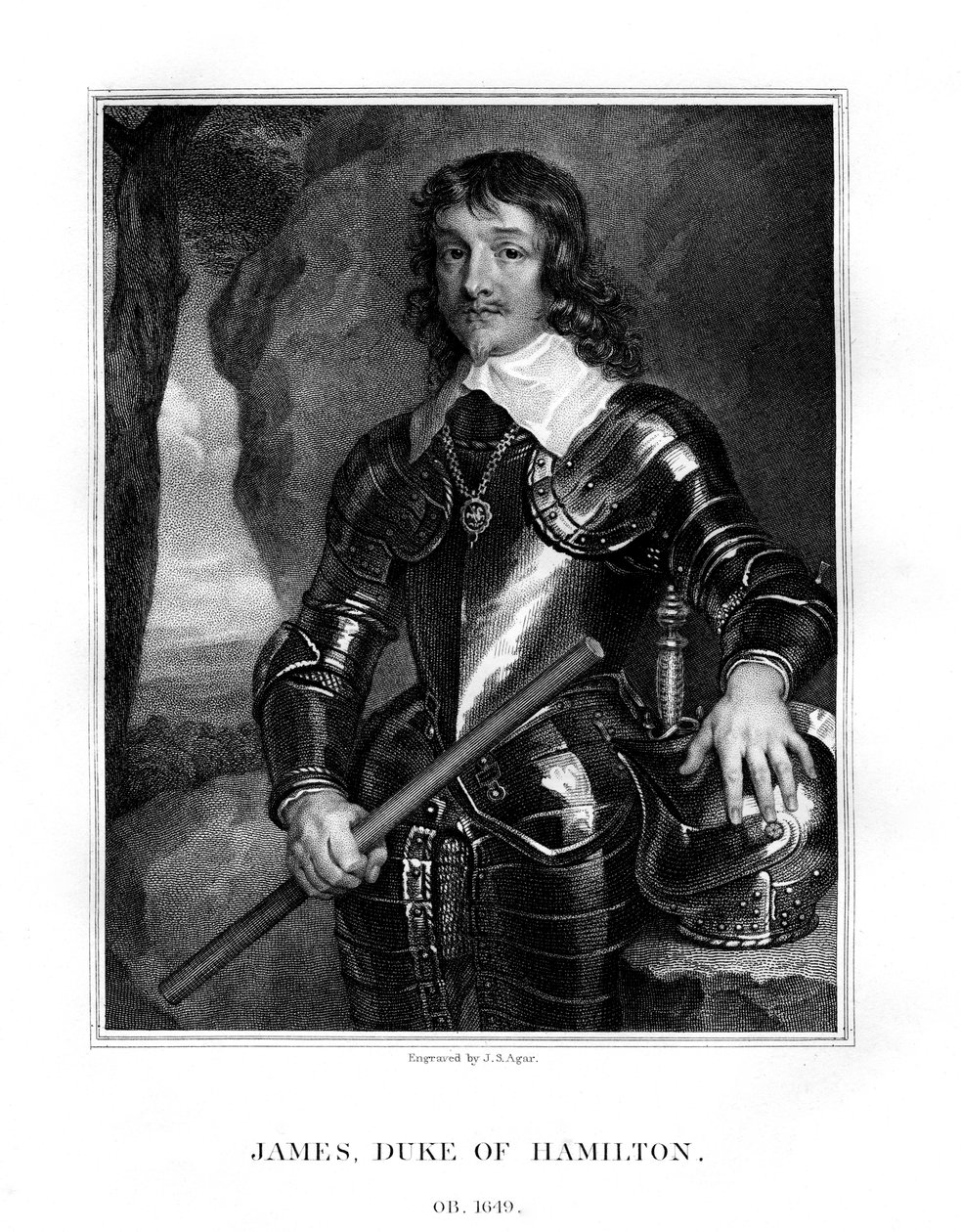 James Hamilton, 1. hertug av Hamilton, skotsk adelsmann, 1823. av John Samuel Agar