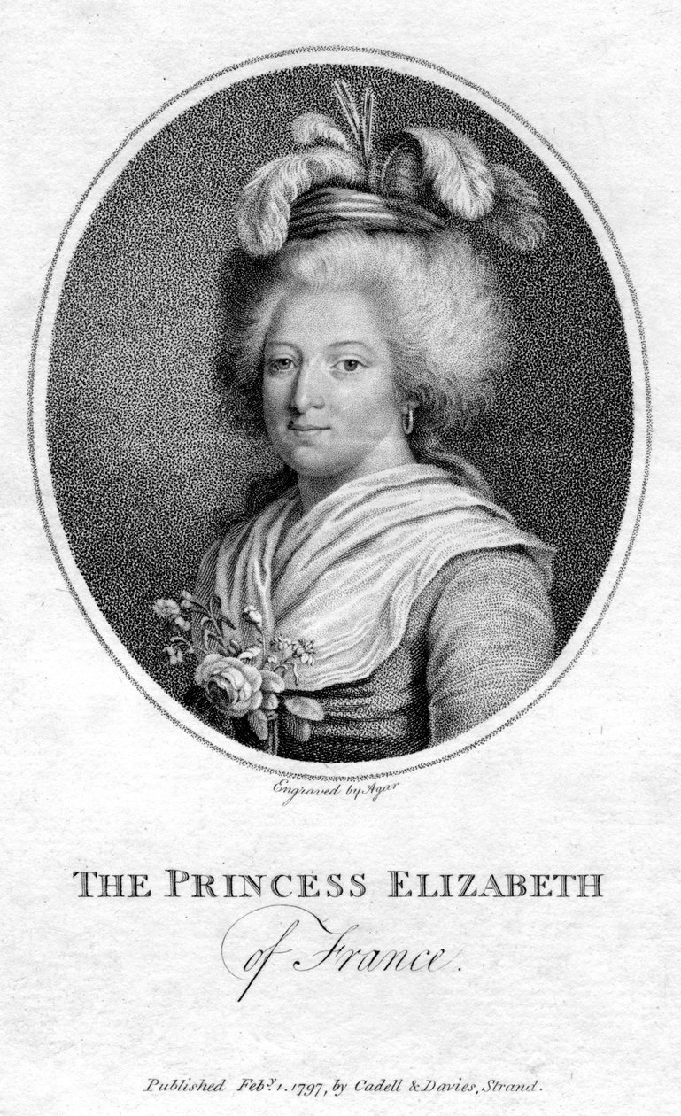 Prinsesse Elizabeth av Frankrike, 1797 av John Samuel Agar