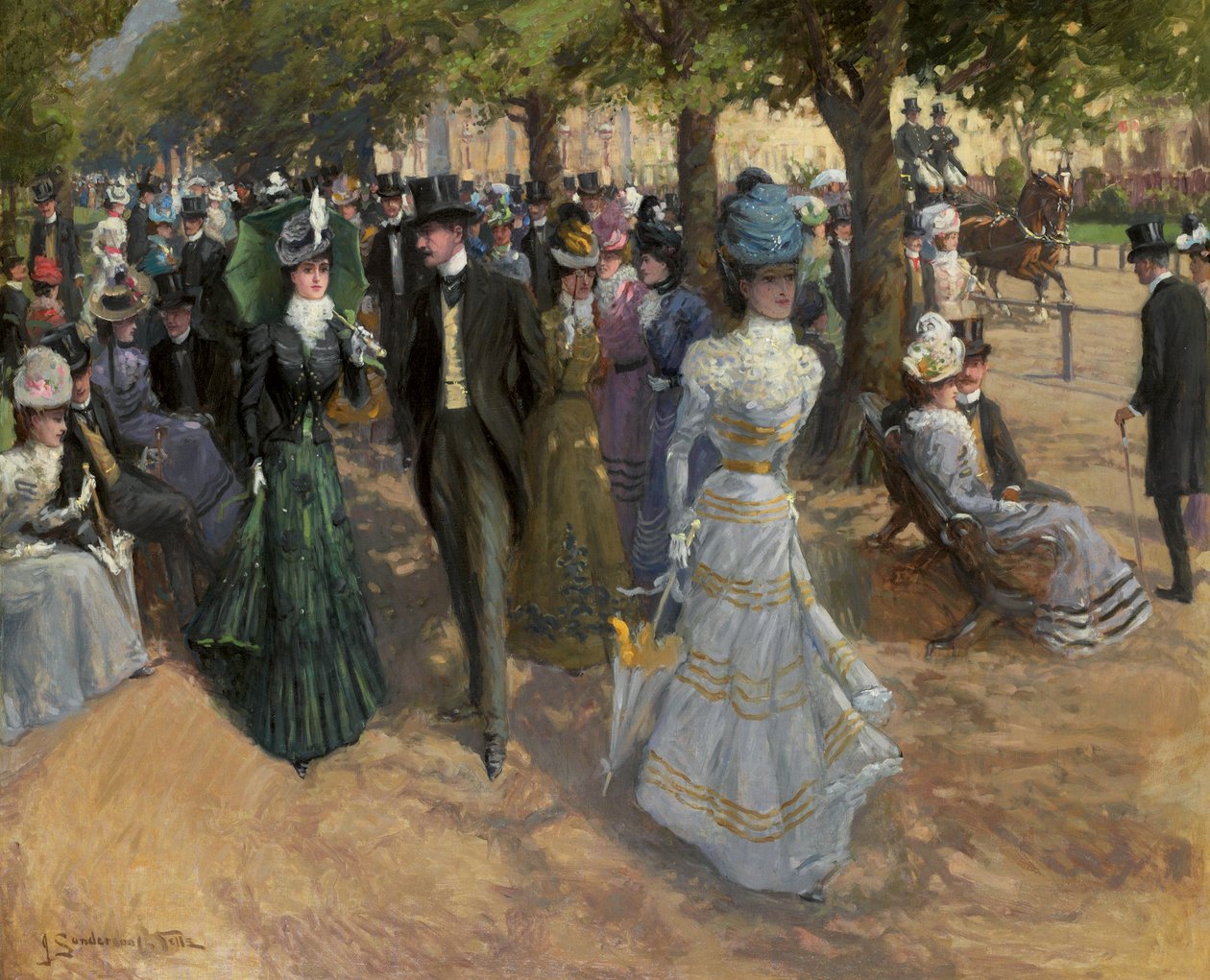 Church Parade, Hyde Park av John Sanderson Wells