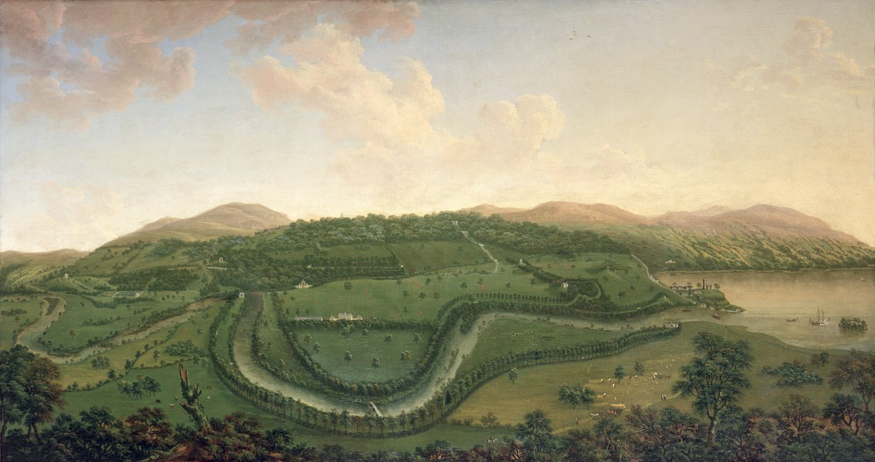 Taymouth fra nord, 1755 av John Sanger