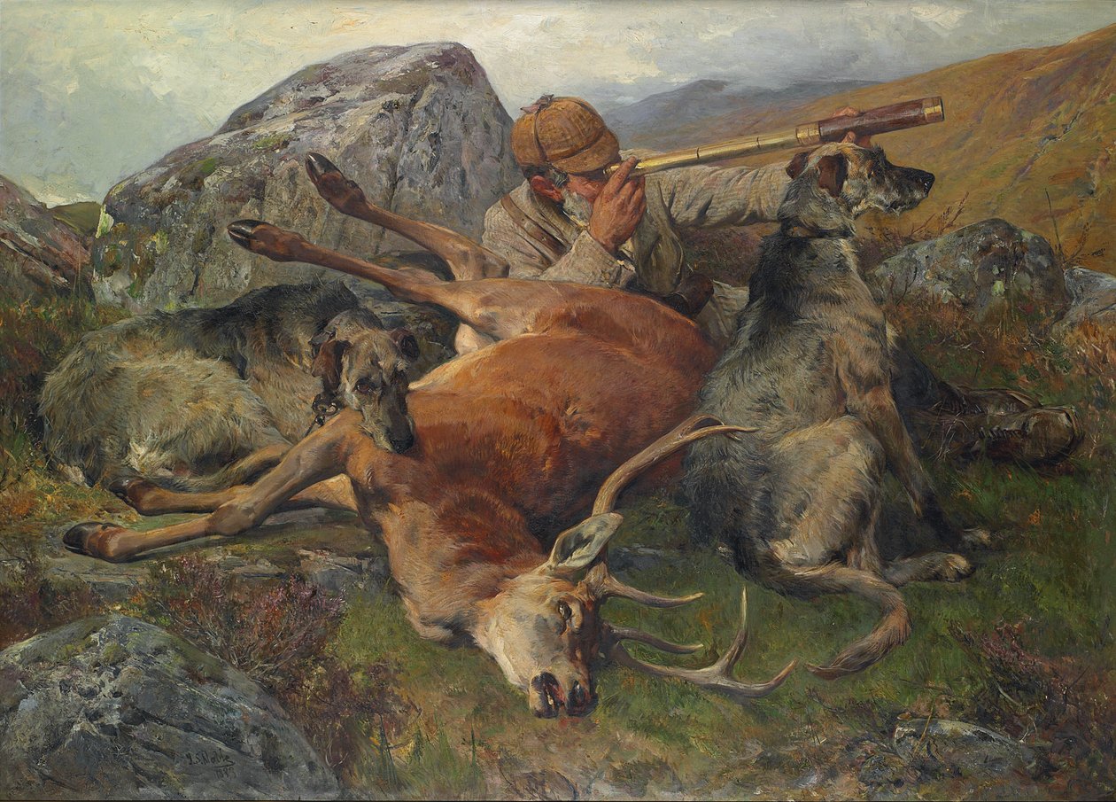 Watching the Stalkers, 1883 av John Sargent Noble
