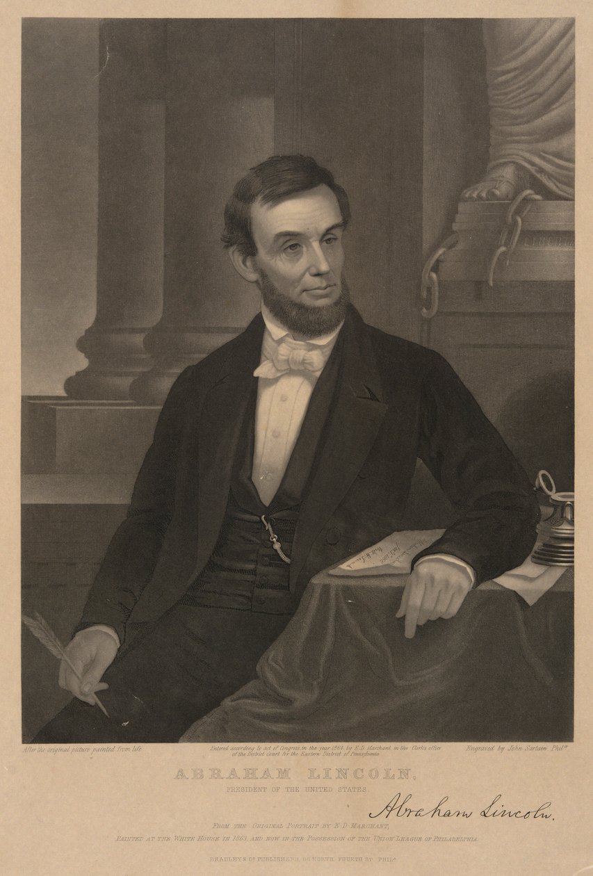 Abraham Lincoln av John Sartain
