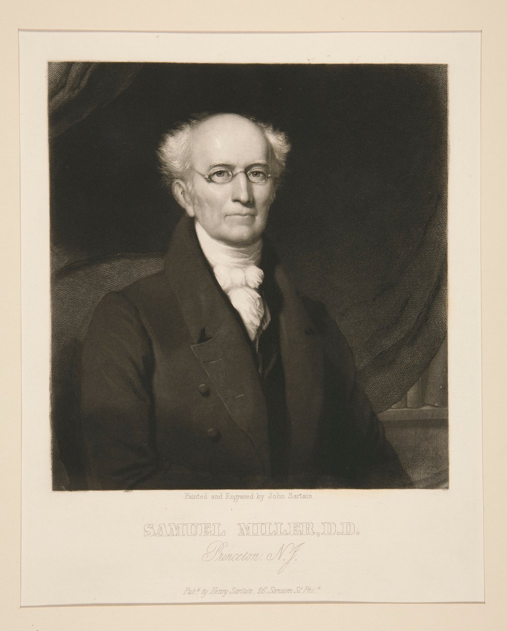 Samuel Miller, D.D. av John Sartain