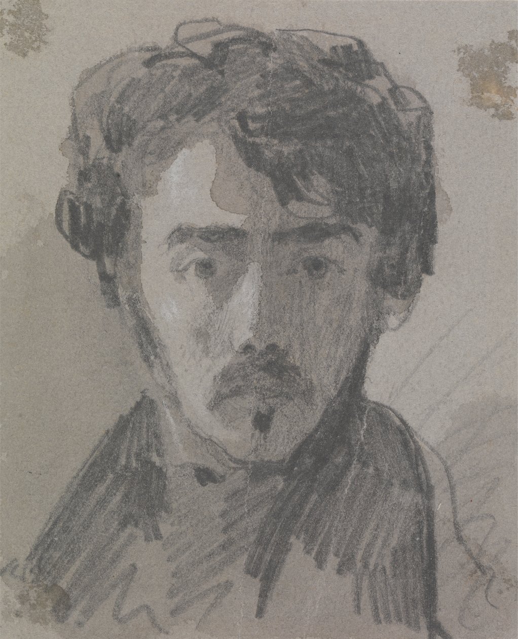Selvportrett (?) av John Scarlett Davis