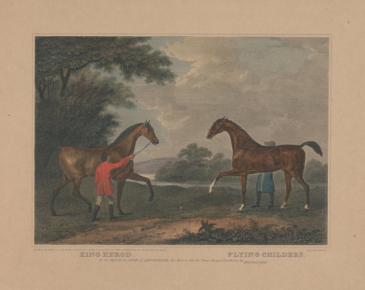Kong Herodes (?) Flying Childers av John Scott