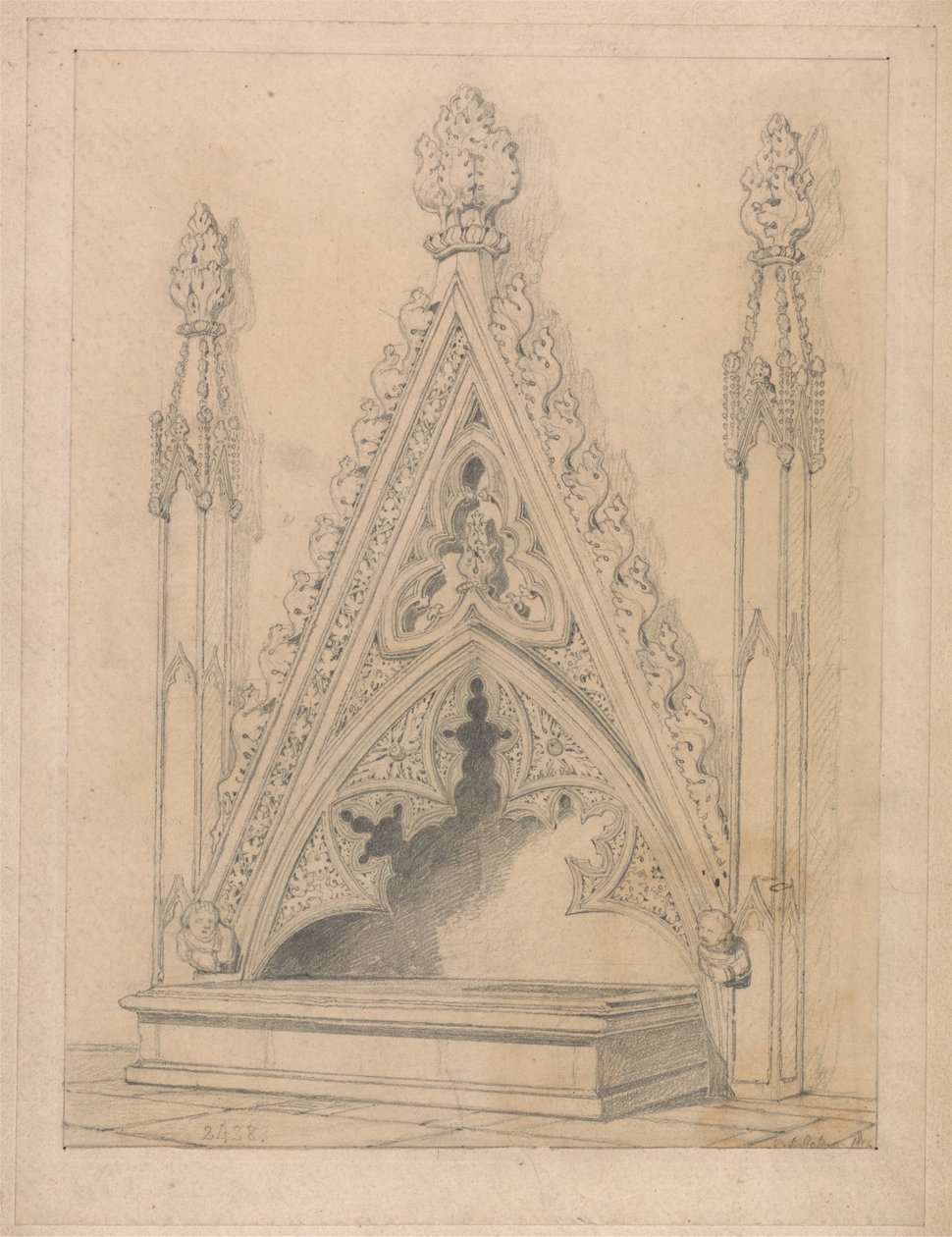 Et monument i Raveningham Church, Norfolk av John Sell Cotman