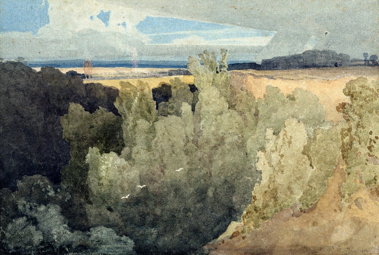 Brignall Banks on the Greta (blyant og akvarell) av John Sell Cotman