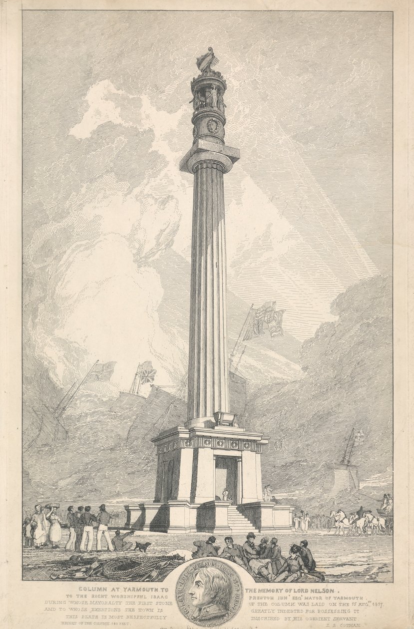 Kolonne i Yarmouth til minne om Lord Nelson av John Sell Cotman