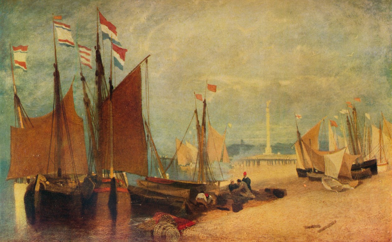 Dutch Boats off Yarmouth, Priser under krigen, c1823 1934 av John Sell Cotman