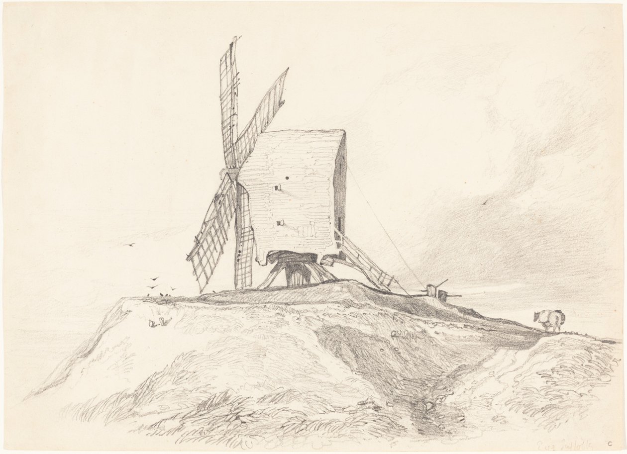 Eye Mill i Suffolk av John Sell Cotman