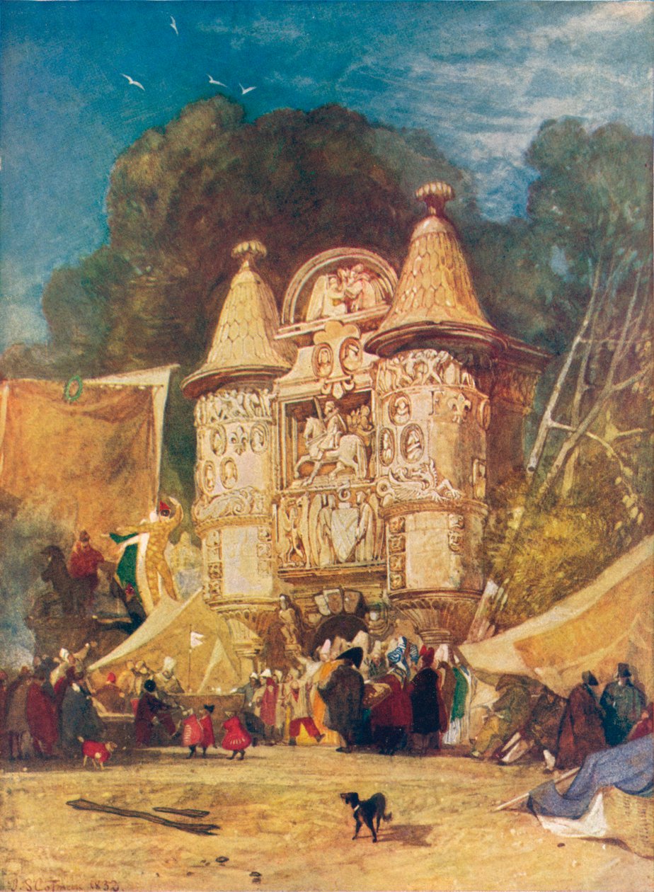 Porten til Abbey Aumale, Normandie, 1832 av John Sell Cotman