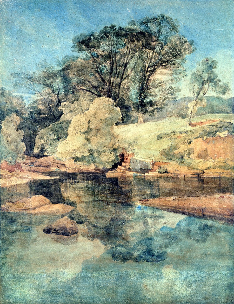 Hell Cauldron (penn og blekk og akvarell på papir) av John Sell Cotman