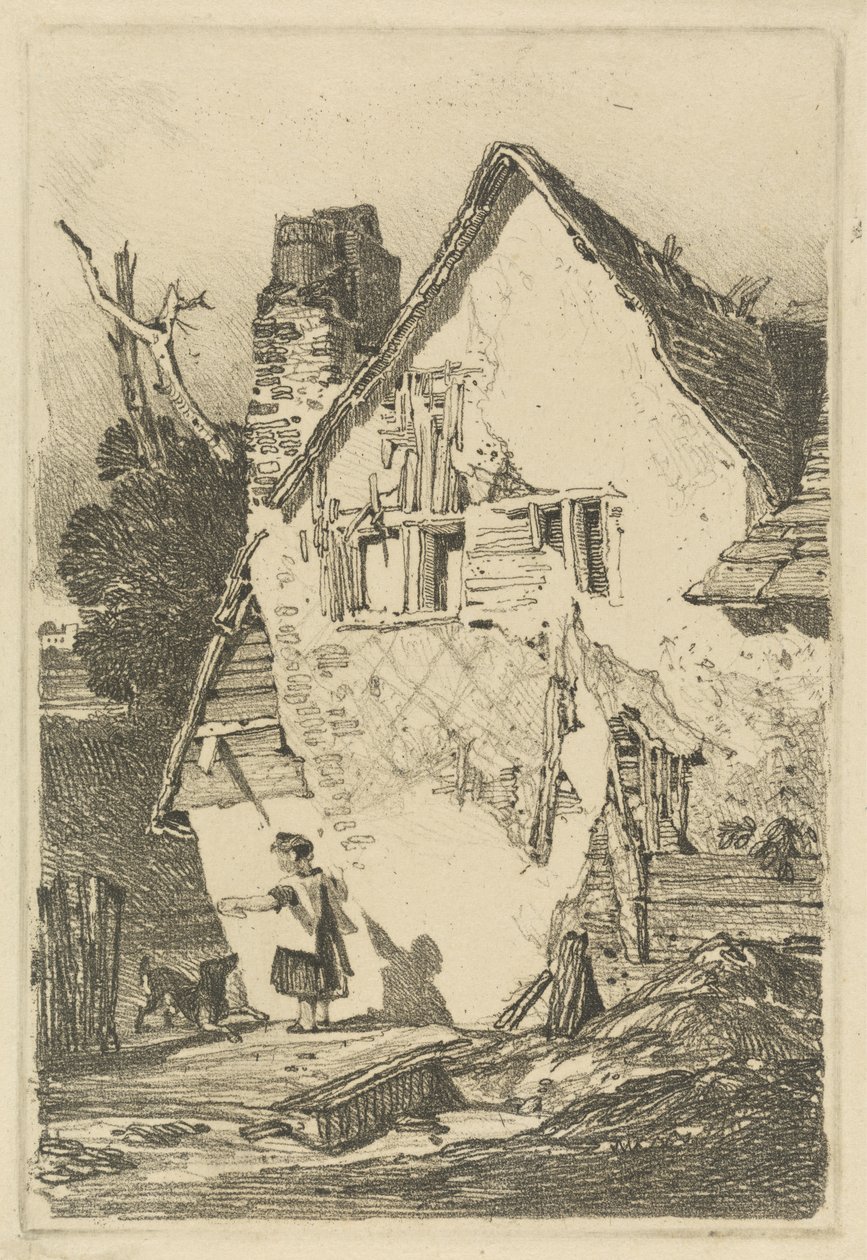 Lakenham, ca. 1808 (myk bakken etsning) av John Sell Cotman