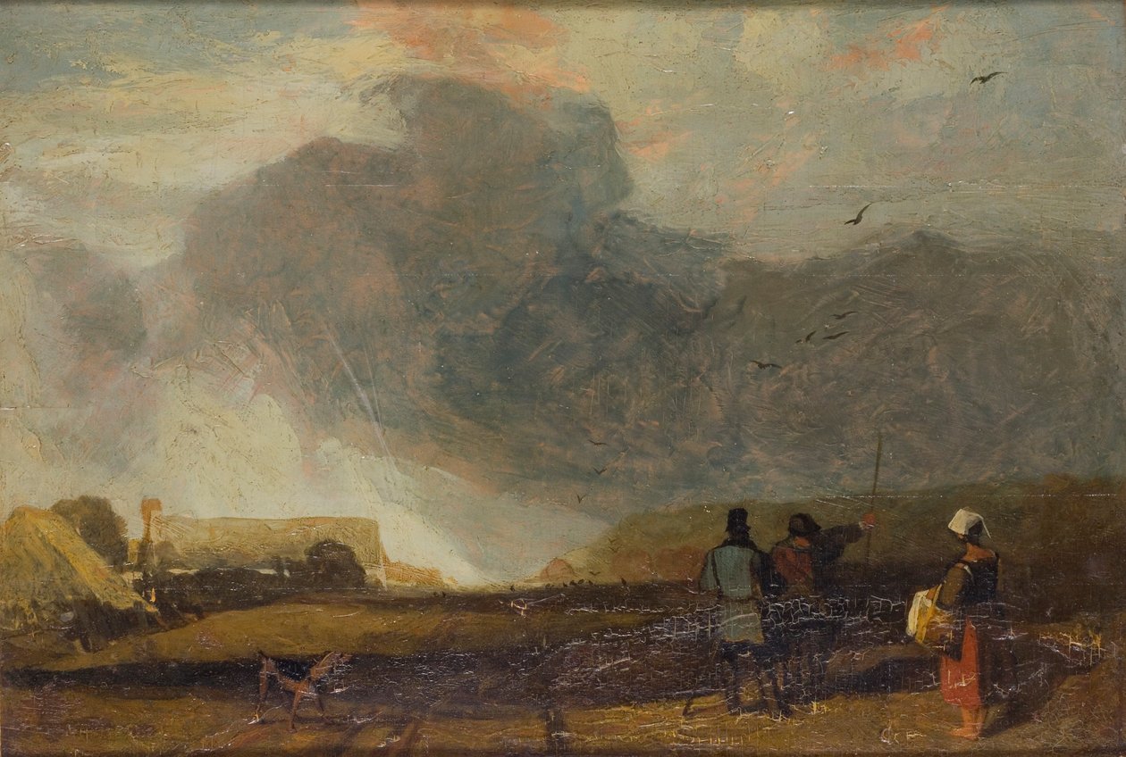'Landskap i Normandie', 1802-1842 av John Sell Cotman
