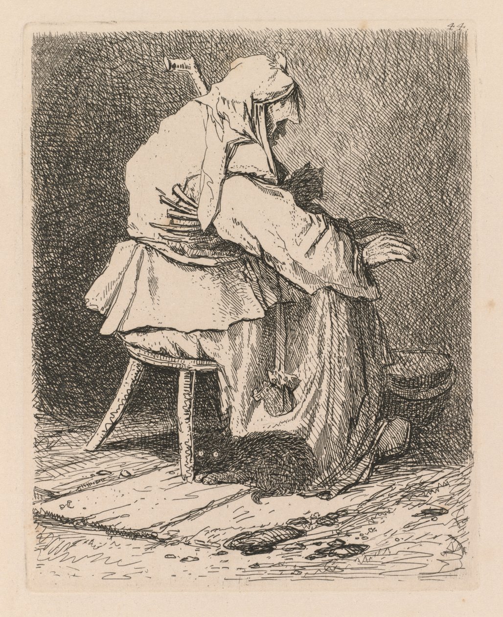 Liber Studiorum: Plate 44, Skisse etter Rembrandt av John Sell Cotman